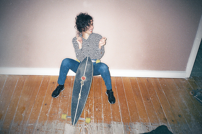 analog photo Longboard skate Girls
